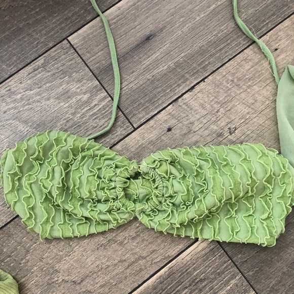 Shein 5 piece mint green euphoria costume set, size XS/S shoes 8.5 - Picture 6 of 9